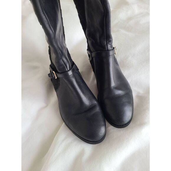 Cole Haan Womens Leather Upper Buckle Strap Accent Imogene Boot II Black Size 5B - Picture 4 of 7